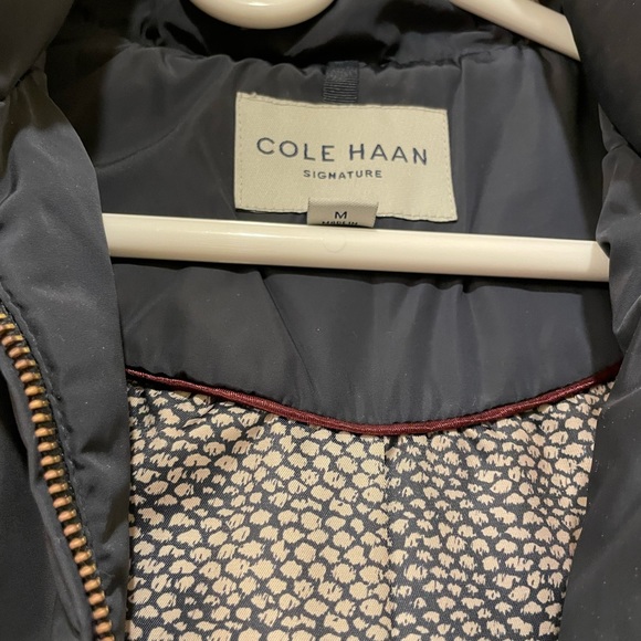 Cole Hann Signature Women's Box Quilt Down Puffer Coat Outwear Size M - Picture 4 of 6